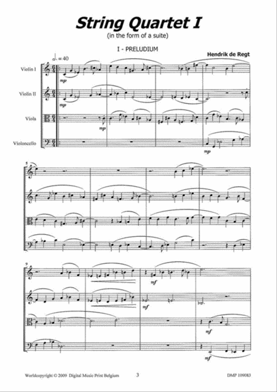String Quartet I String Quartet scores gallery preview page 2