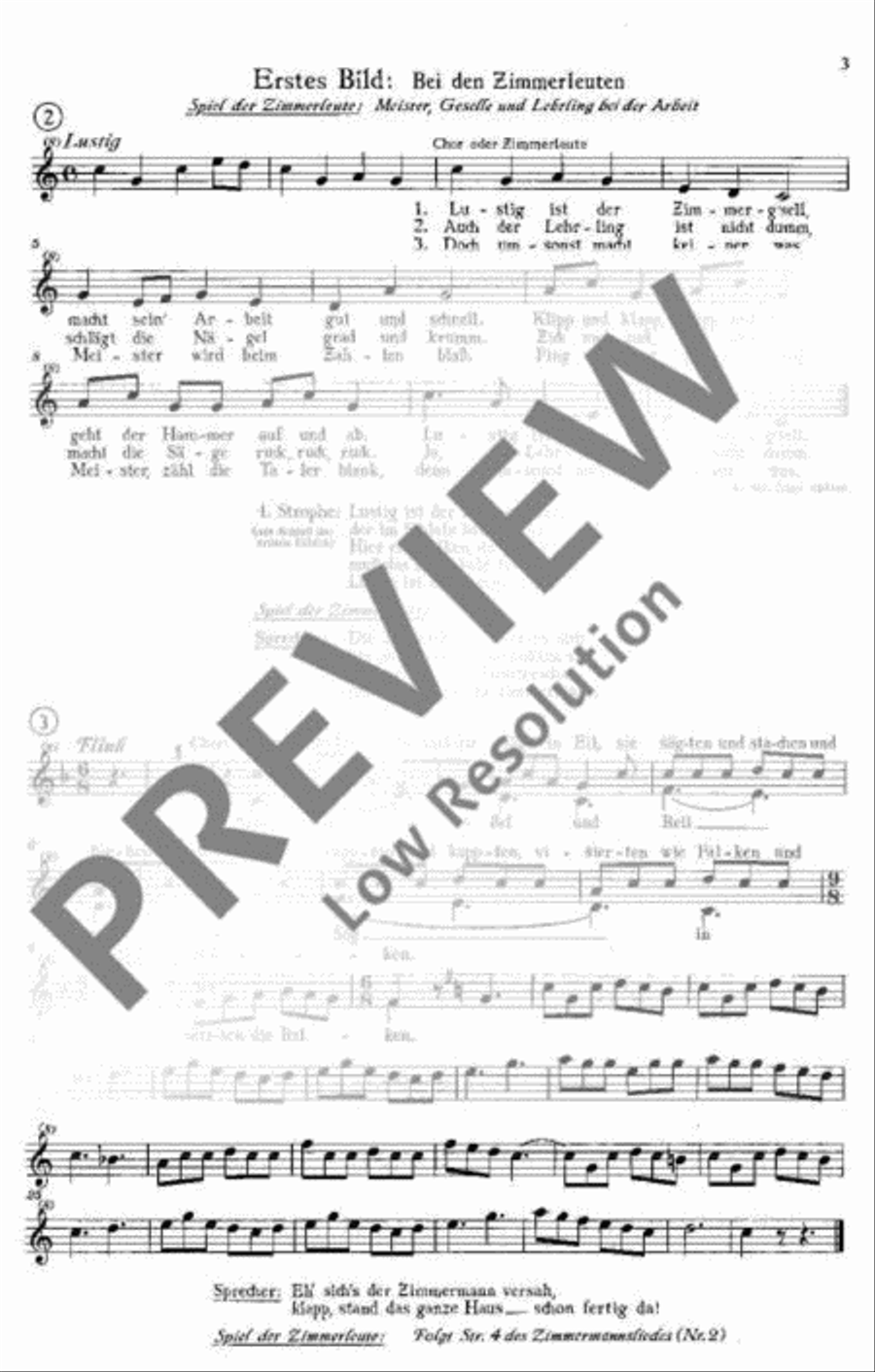 Die Heinzelmännchen Die Heinzelmännchen Children's Choir scores gallery preview page 4