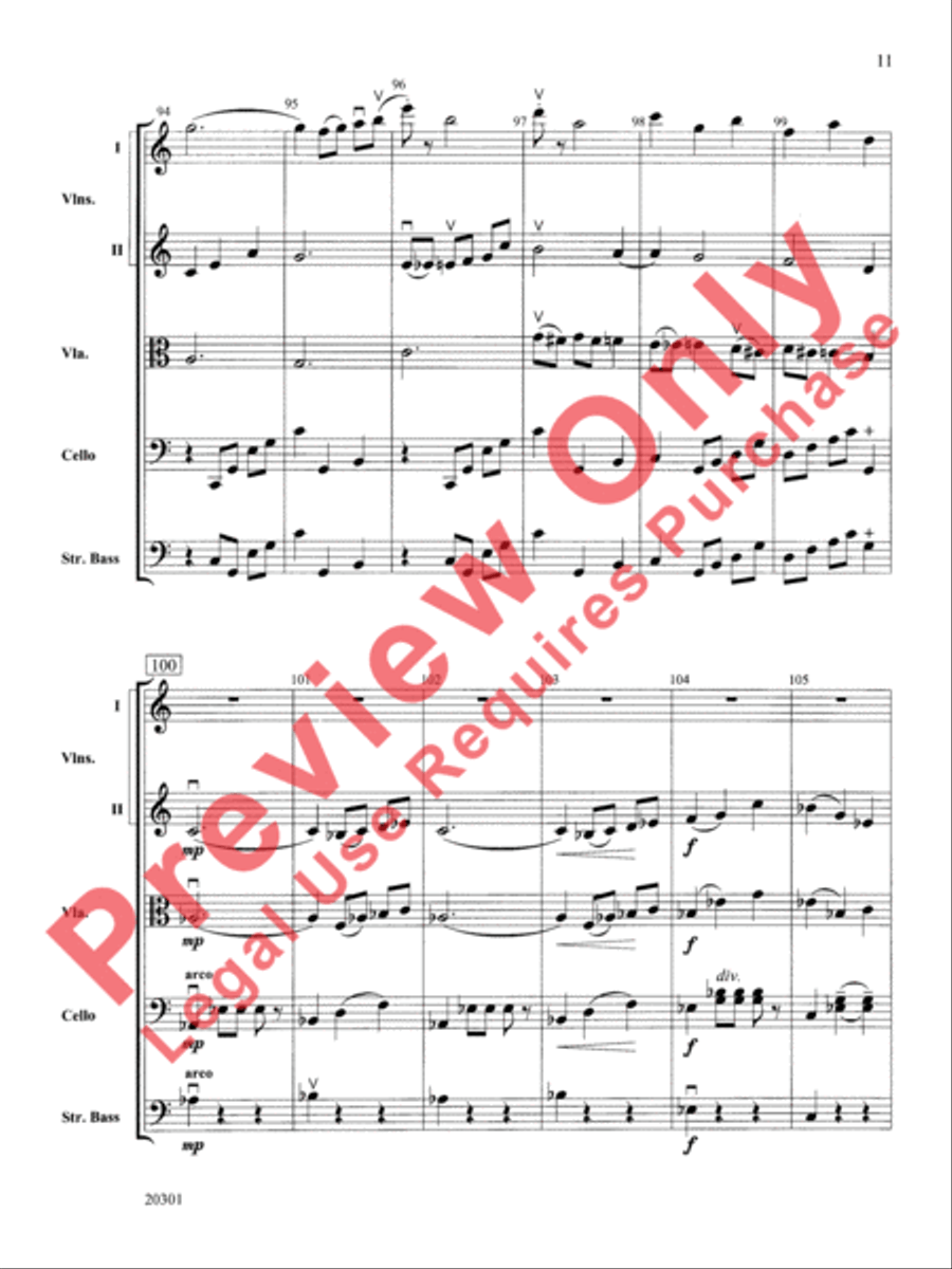Acrobats String Orchestra scores gallery preview page 12