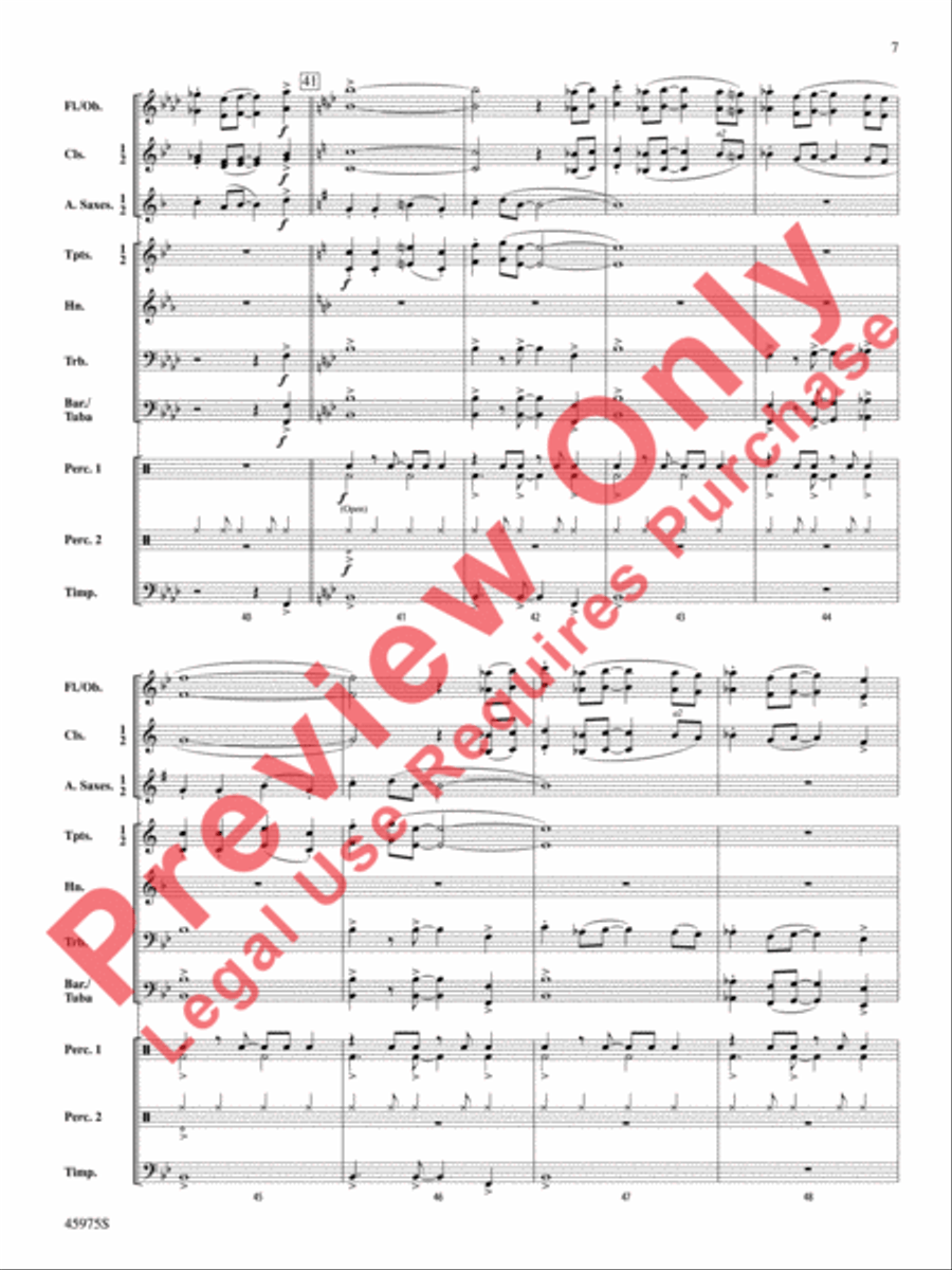 Trampoline Jump Concert Band scores gallery preview page 8