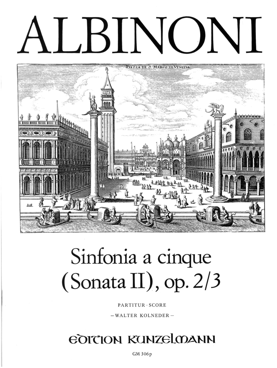 Sinfonia a cinque (Sonata 2) Op. 2/3 Score scores gallery preview page 1