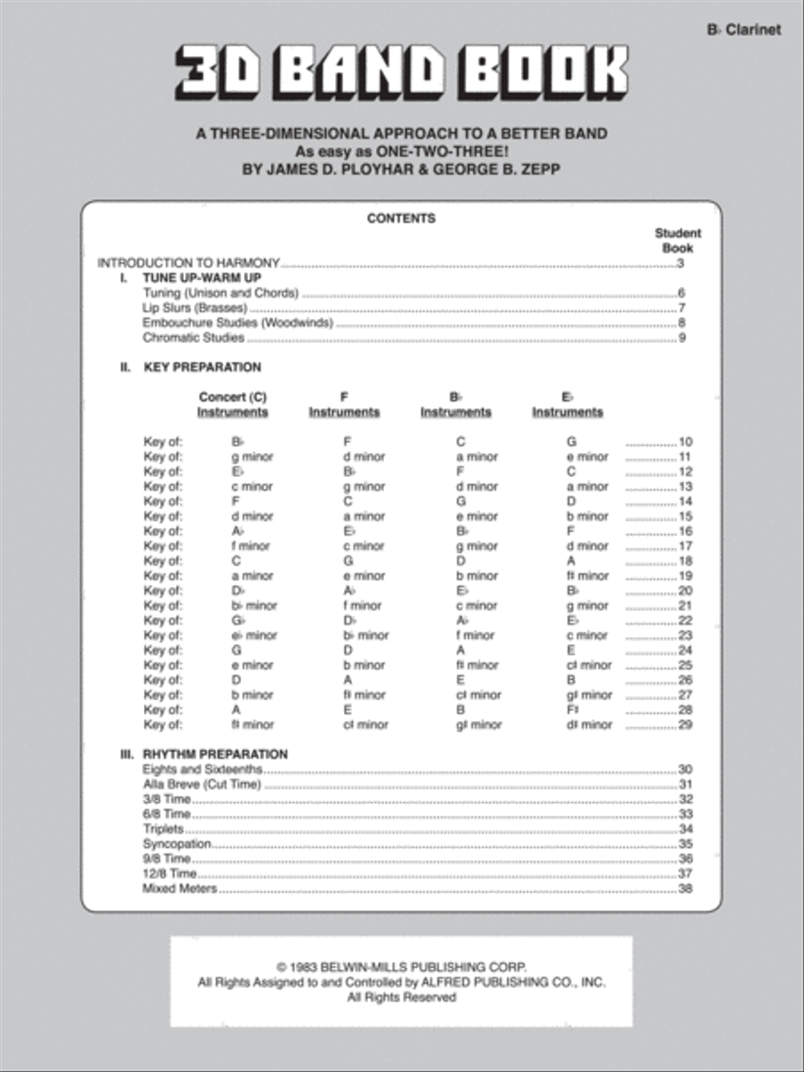 3-D Band Book Concert Band Methods scores gallery preview page 2