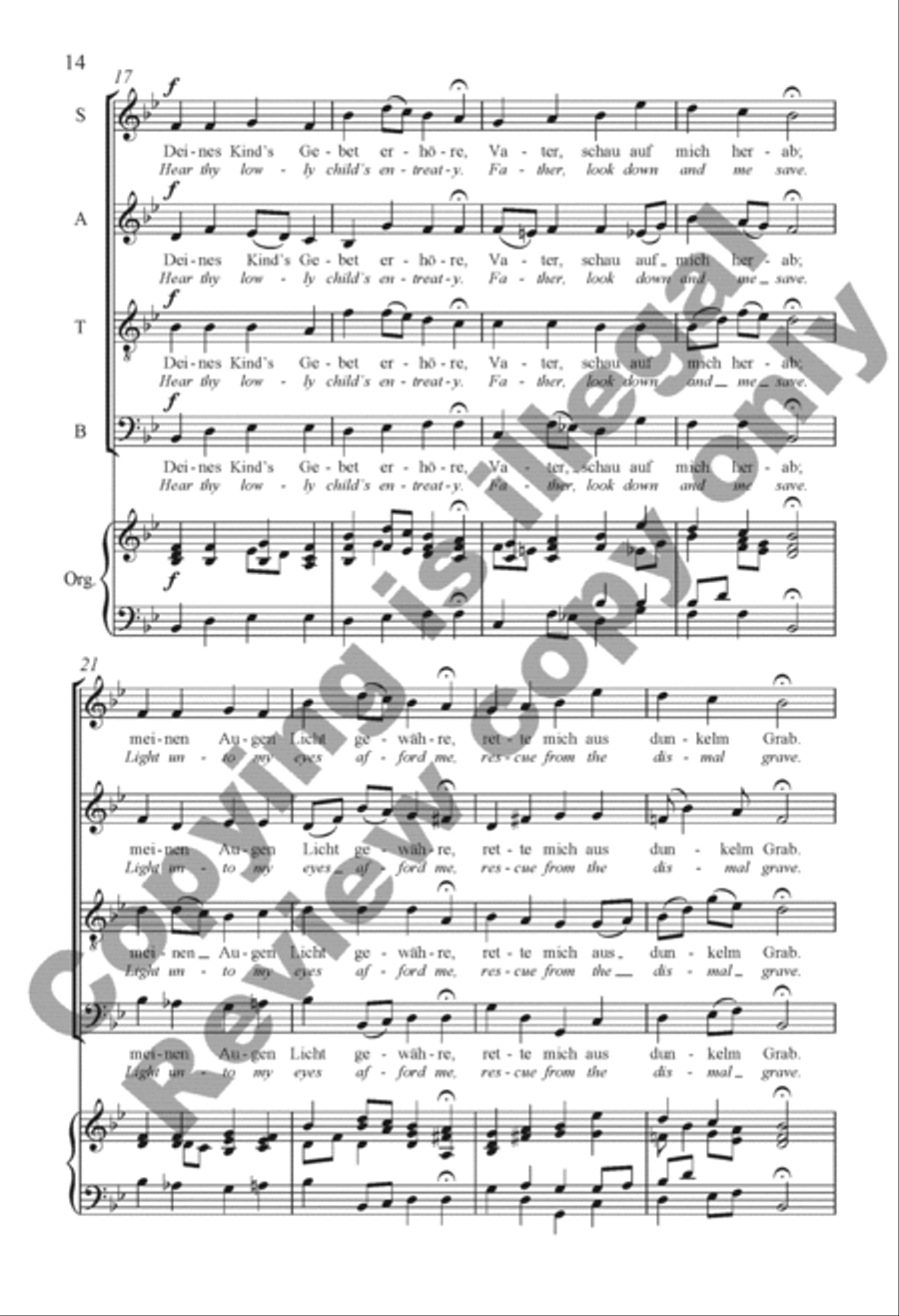 Drei Geistliche Lieder (Three Sacred Songs) 4-Part scores gallery preview page 33