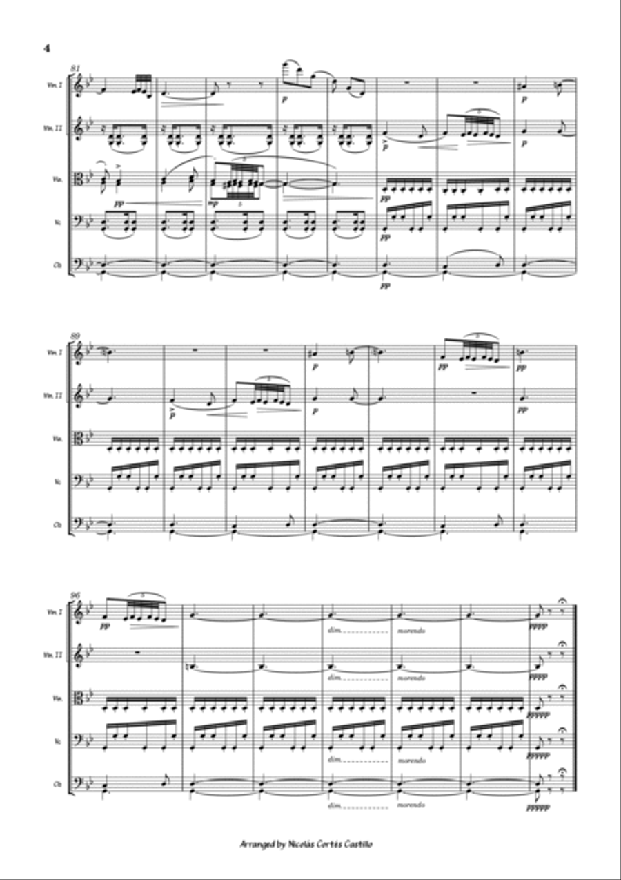 Tchaikovsky - Arabian Dance (The Nutcracker) for String orchestra String Orchestra scores gallery preview page 5