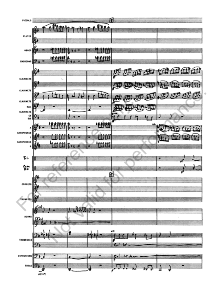 Symphony No. 4 Concert Band scores gallery preview page 21