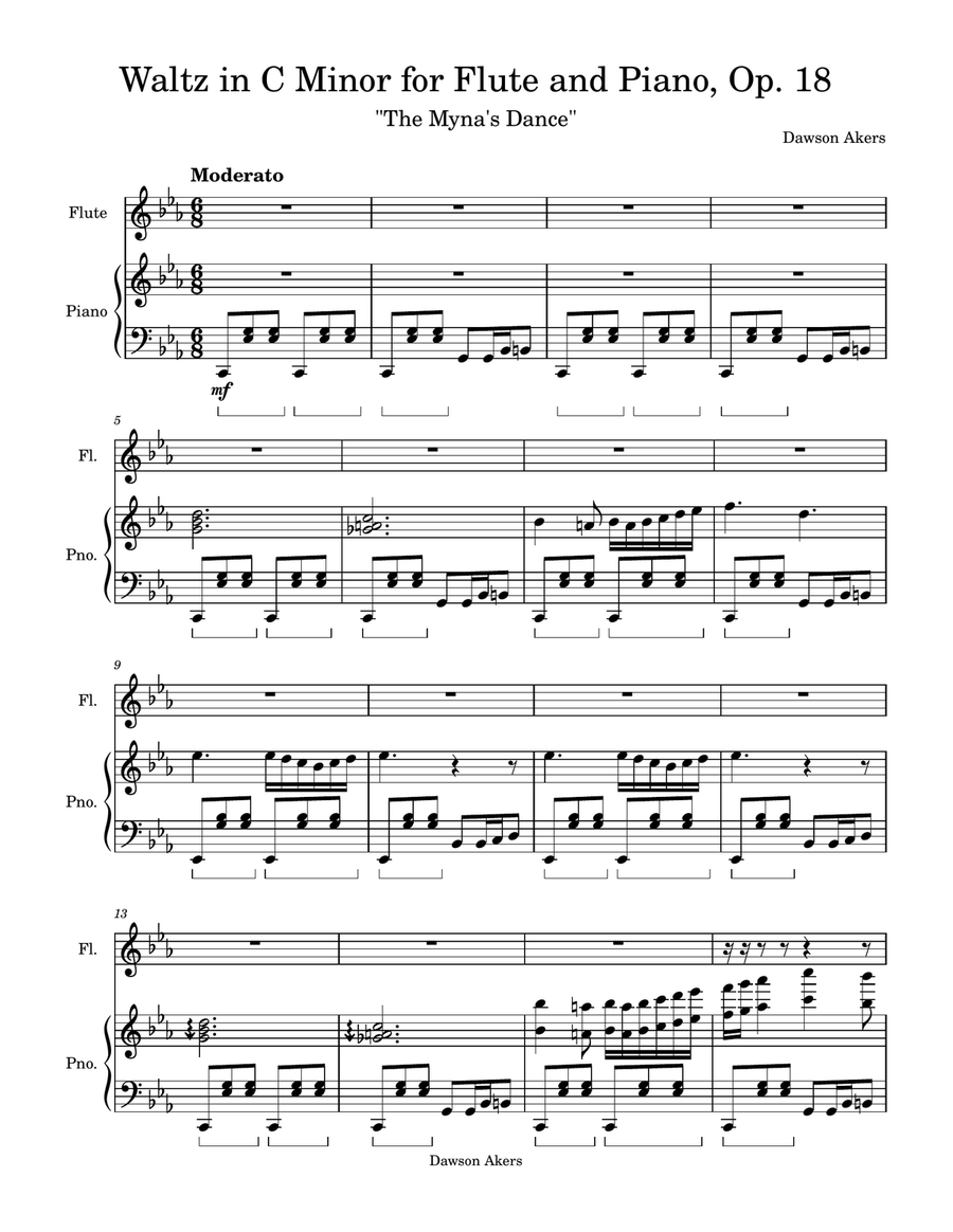 The Myna's Dance, Op.18 The Myna's Dance, Op.18 Flute Solo scores gallery preview page 1