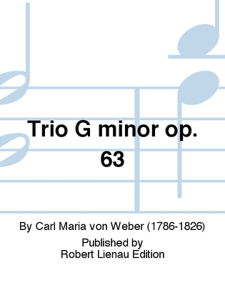 Book cover for Trio G minor Op. 63