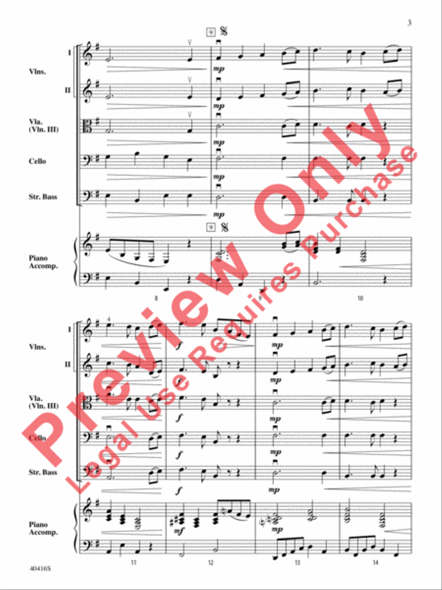 Swan Lake String Orchestra scores gallery preview page 4