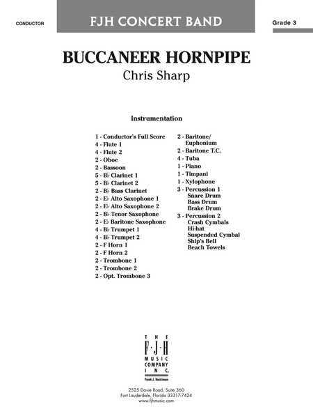 Buccaneer Hornpipe: Score