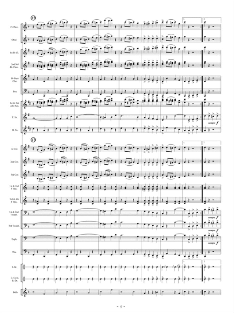America Exultant Concert Band scores gallery preview page 4