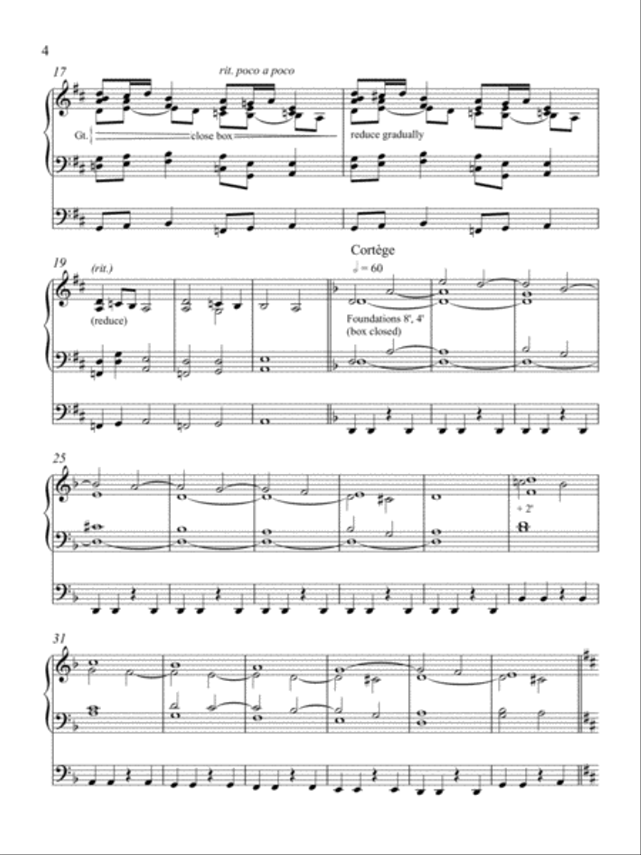 Fanfare and Cortège Organ scores gallery preview page 3