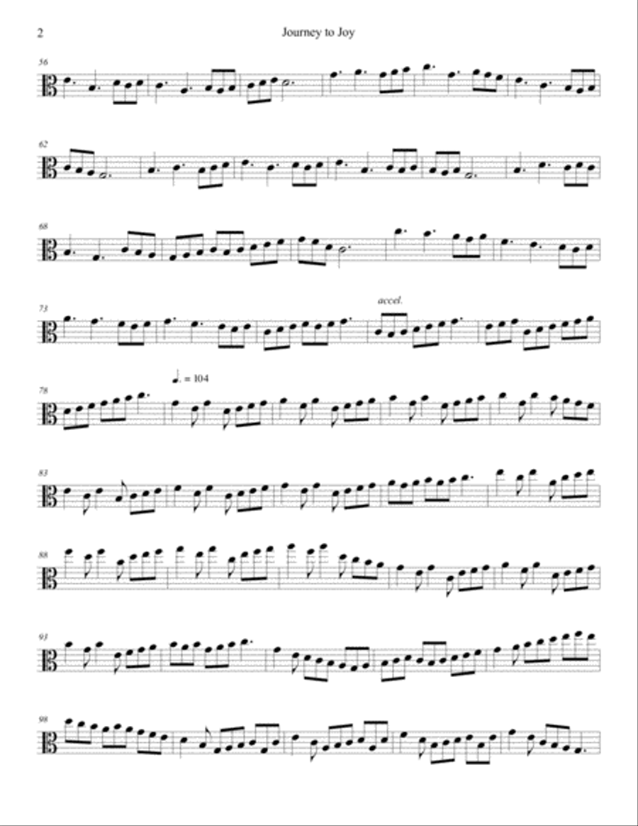 Journey to Joy Viola Solo scores gallery preview page 2