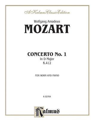 Book cover for Horn Concerto No. 1, K. 412