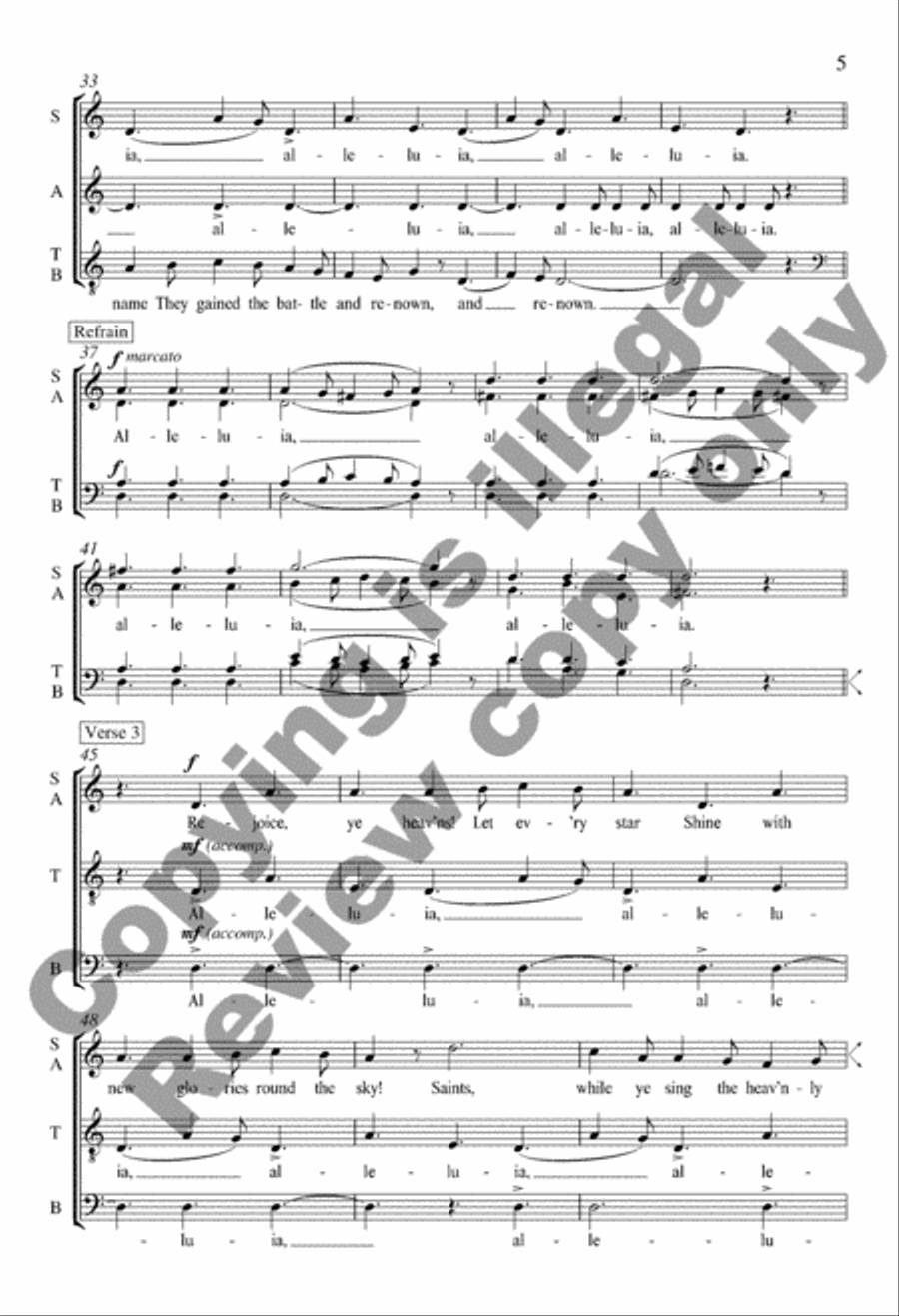 Now Is the Hour of Darkness Past from Alleluia, Acclamation and Carol 4-Part scores gallery preview page 4