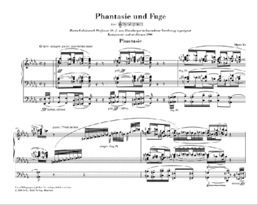 Fantasie and Fugue on B-A-C-H Op. 46 Organ scores gallery preview page 2