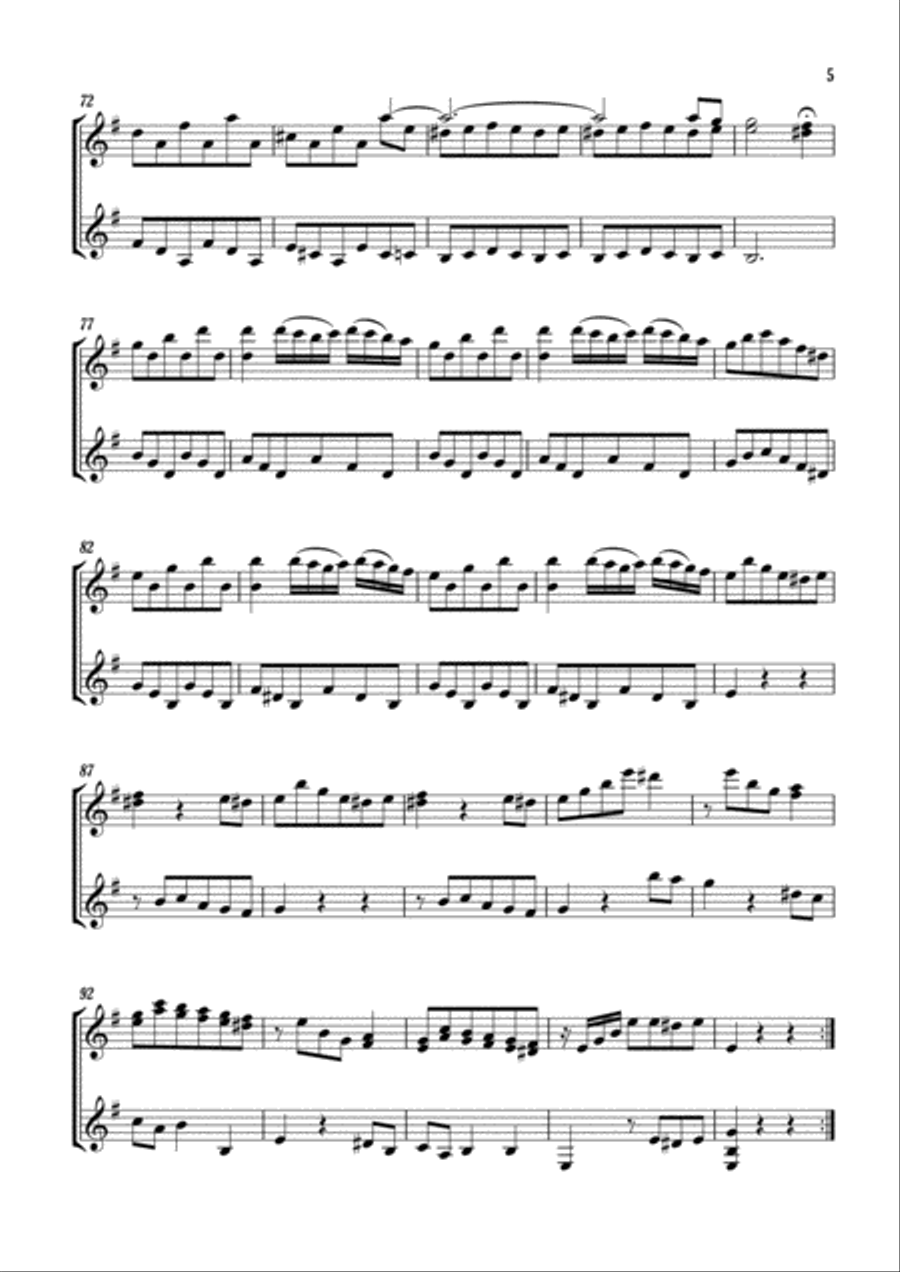 Sonata III en Mi menor Acoustic Guitar scores gallery preview page 5