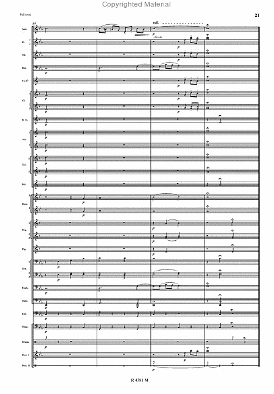 Concerto Pour Une Voix Concert Band scores gallery preview page 3