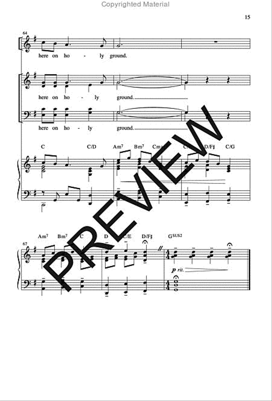Holy Ground Holy Ground 4-Part scores gallery preview page 14