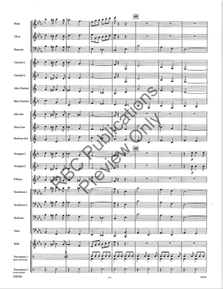 Victor (Score) Concert Band scores gallery preview page 10