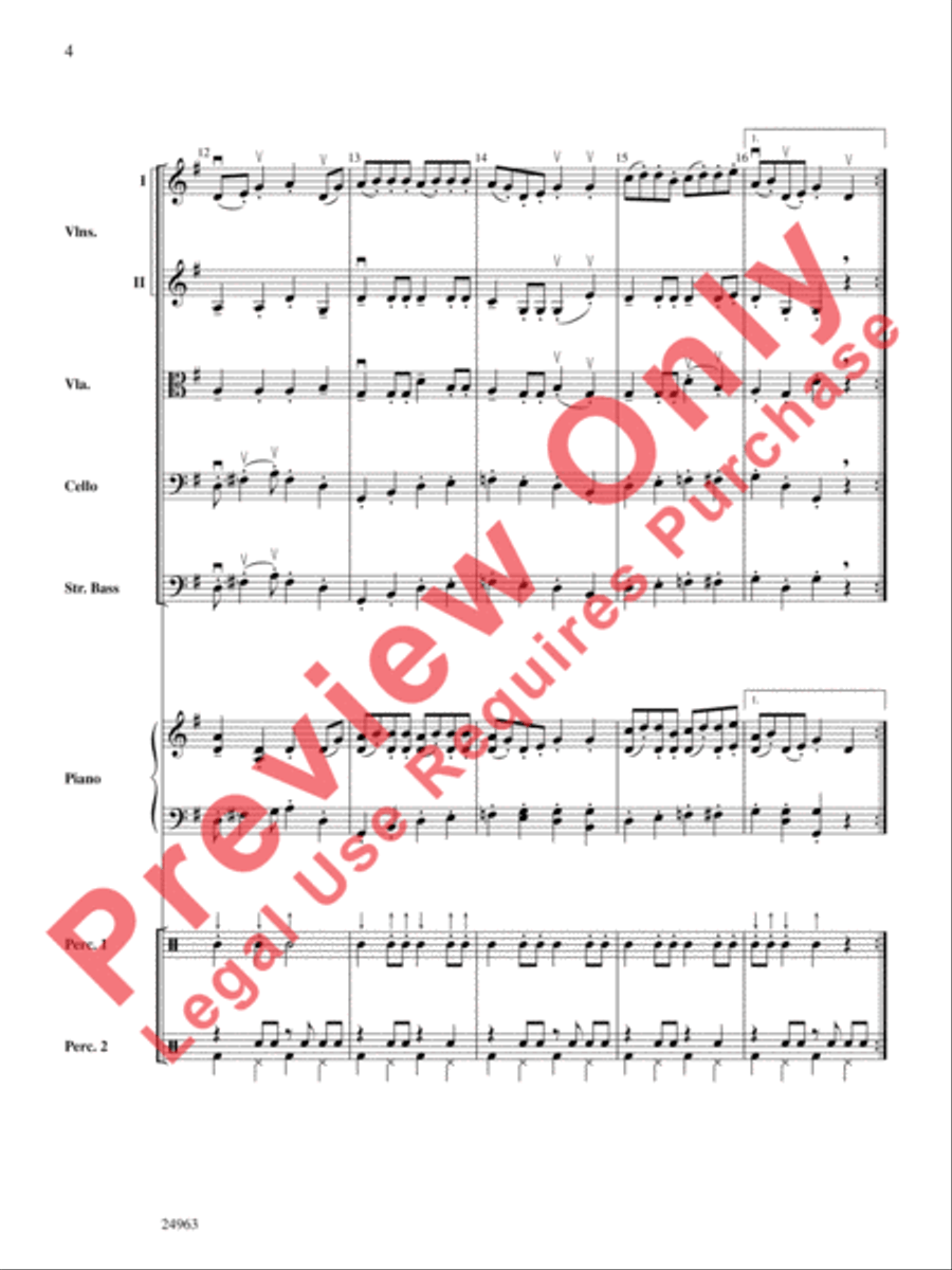 Zydeco Two-Step String Orchestra scores gallery preview page 5