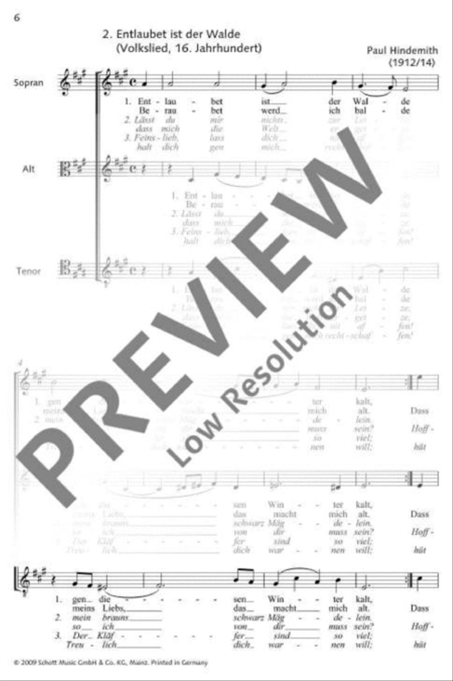 Drei Volkslieder SAT scores gallery preview page 7