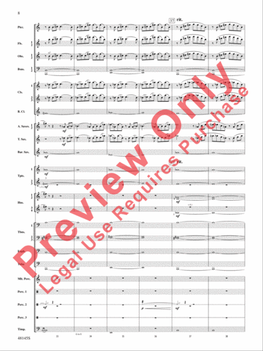 The River Seneca The River Seneca Concert Band scores gallery preview page 9