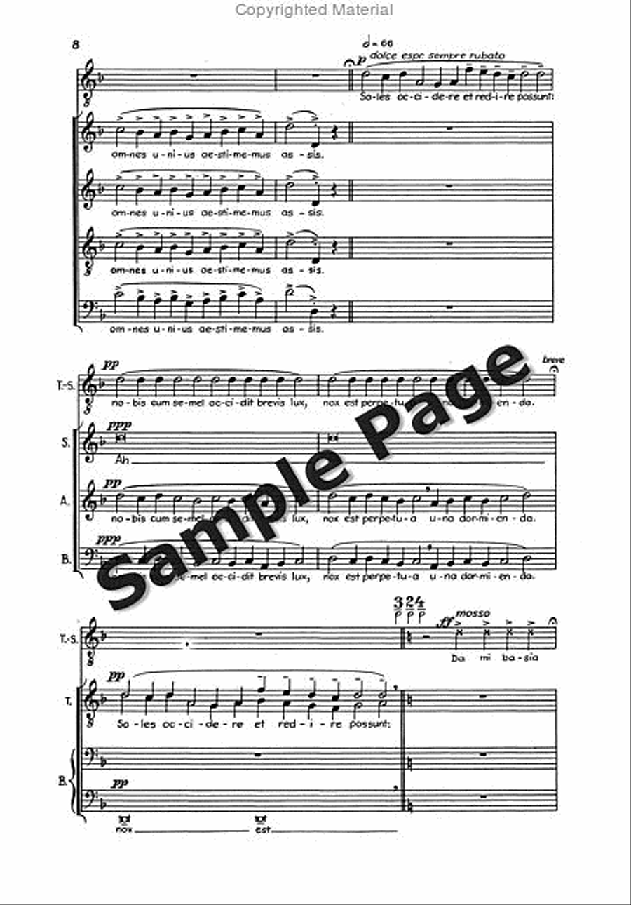 4 A Cappella Choruses 4-Part scores gallery preview page 8