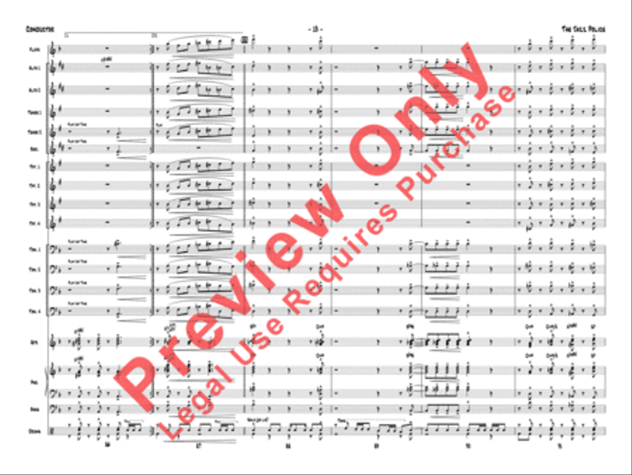 The Jazz Police Jazz Ensemble scores gallery preview page 16