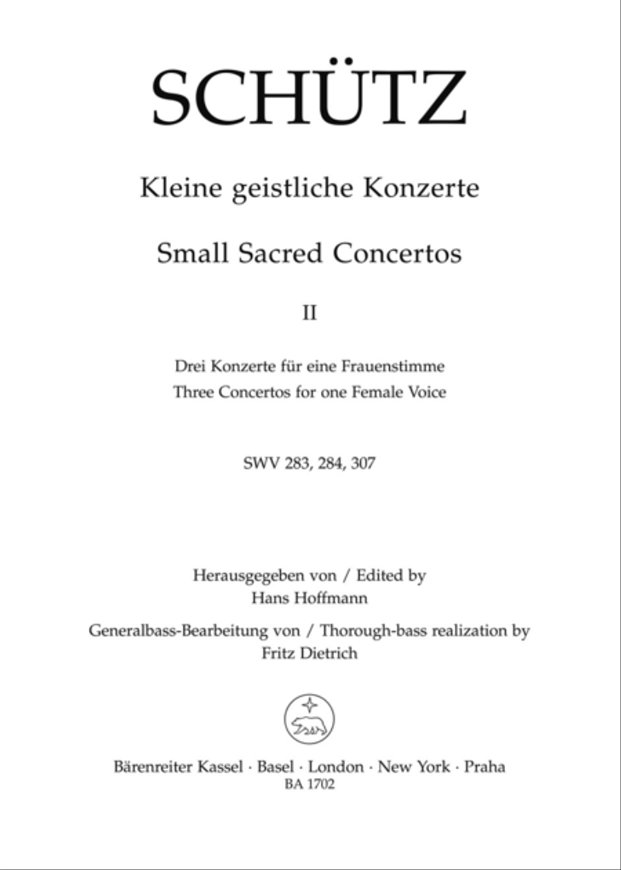 Small Sacred Concertos, Volume 2 Alto Voice scores gallery preview page 1