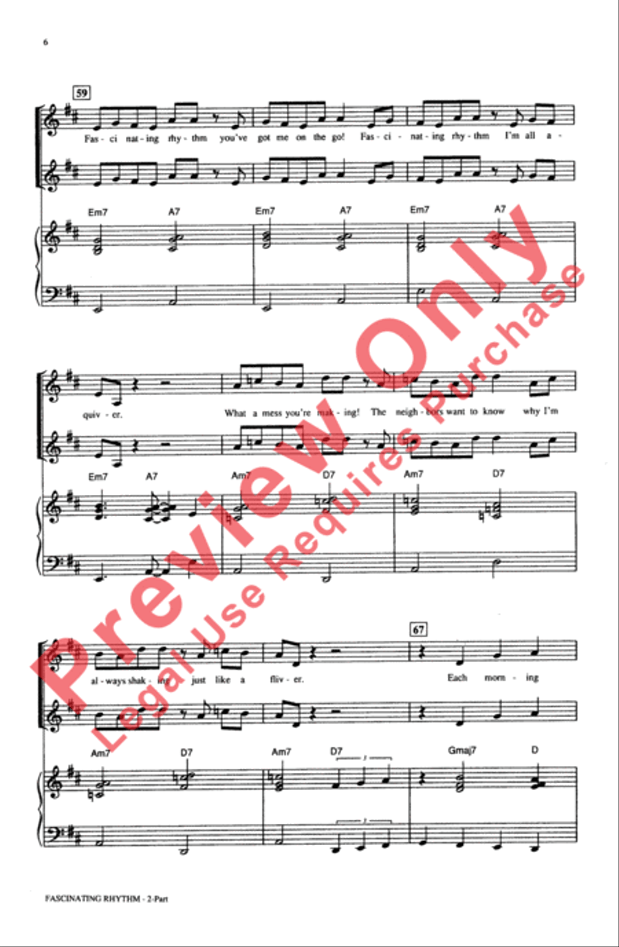 Fascinating Rhythm 2-Part scores gallery preview page 6