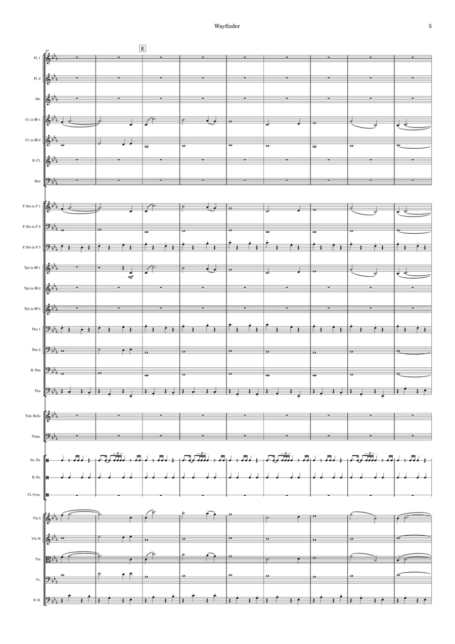 Variations on a Theme: Wayfinder Full Orchestra scores gallery preview page 5