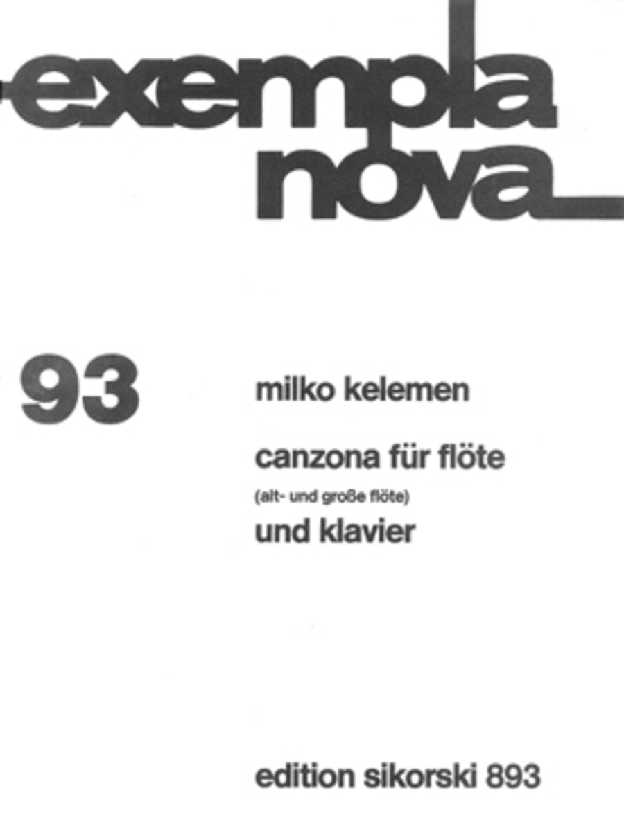 Canzona For Flute And Piano Flute scores gallery preview page 1