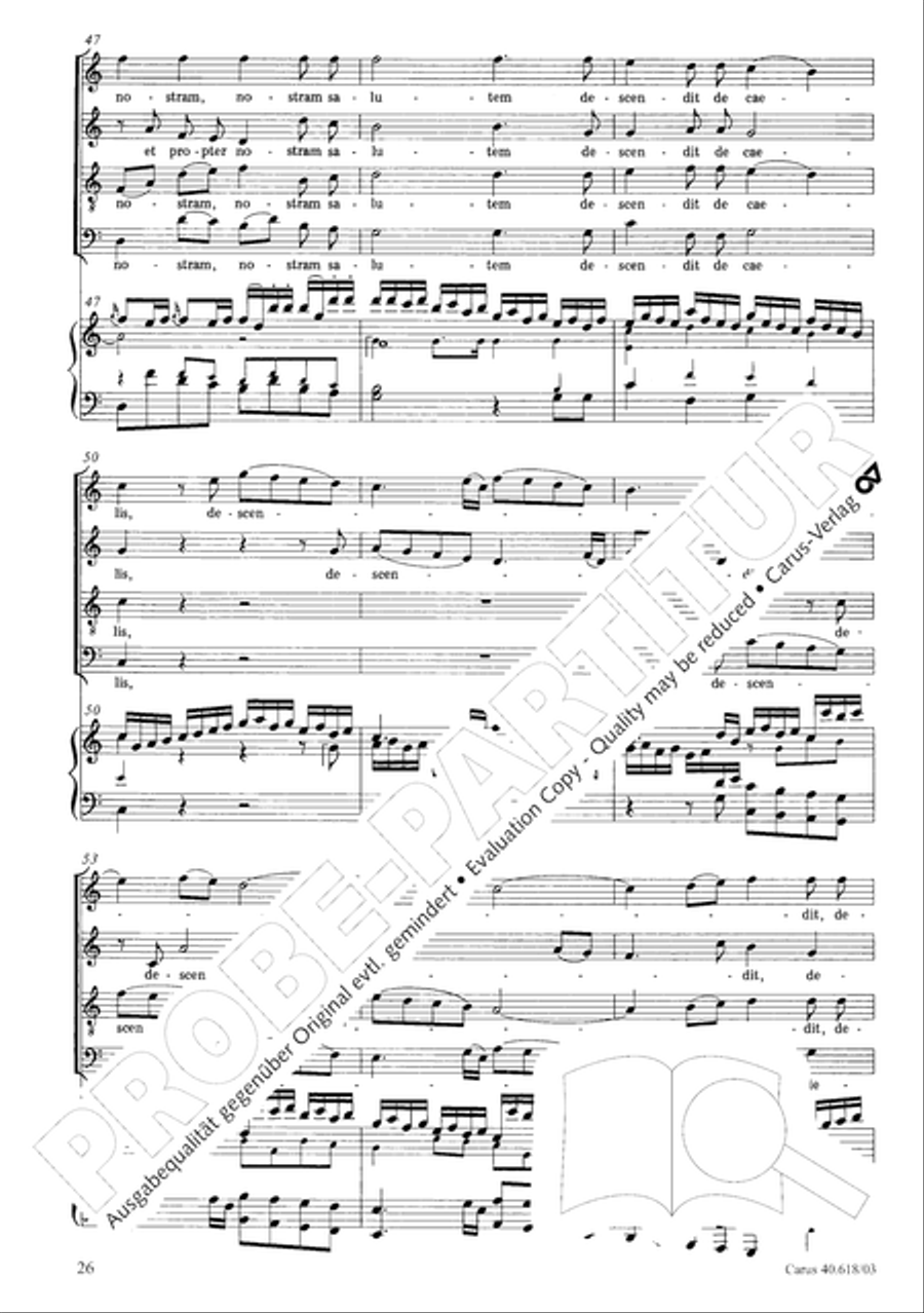 Mass in C (Missa in C) 4-Part scores gallery preview page 27