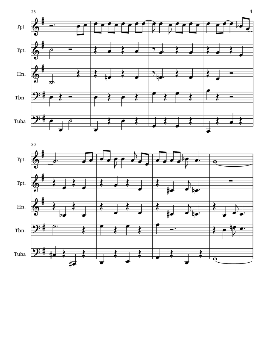 Put Your Hand in the Hand Small Ensemble scores gallery preview page 4