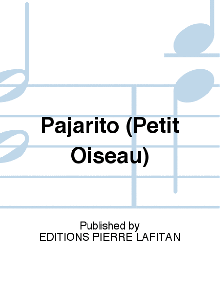 Pajarito (Petit Oiseau) Guitar scores gallery preview page 1