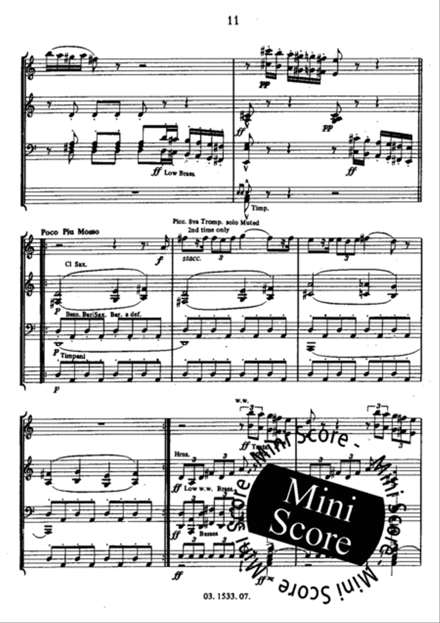 Rossini's Birthday Party Concert Band scores gallery preview page 15