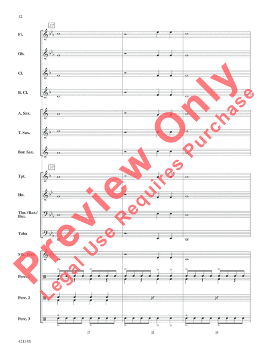 Warp Speed Concert Band scores gallery preview page 12