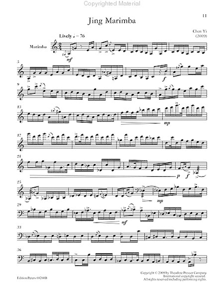 Intermediate Masterworks for Marimba, Volume 2