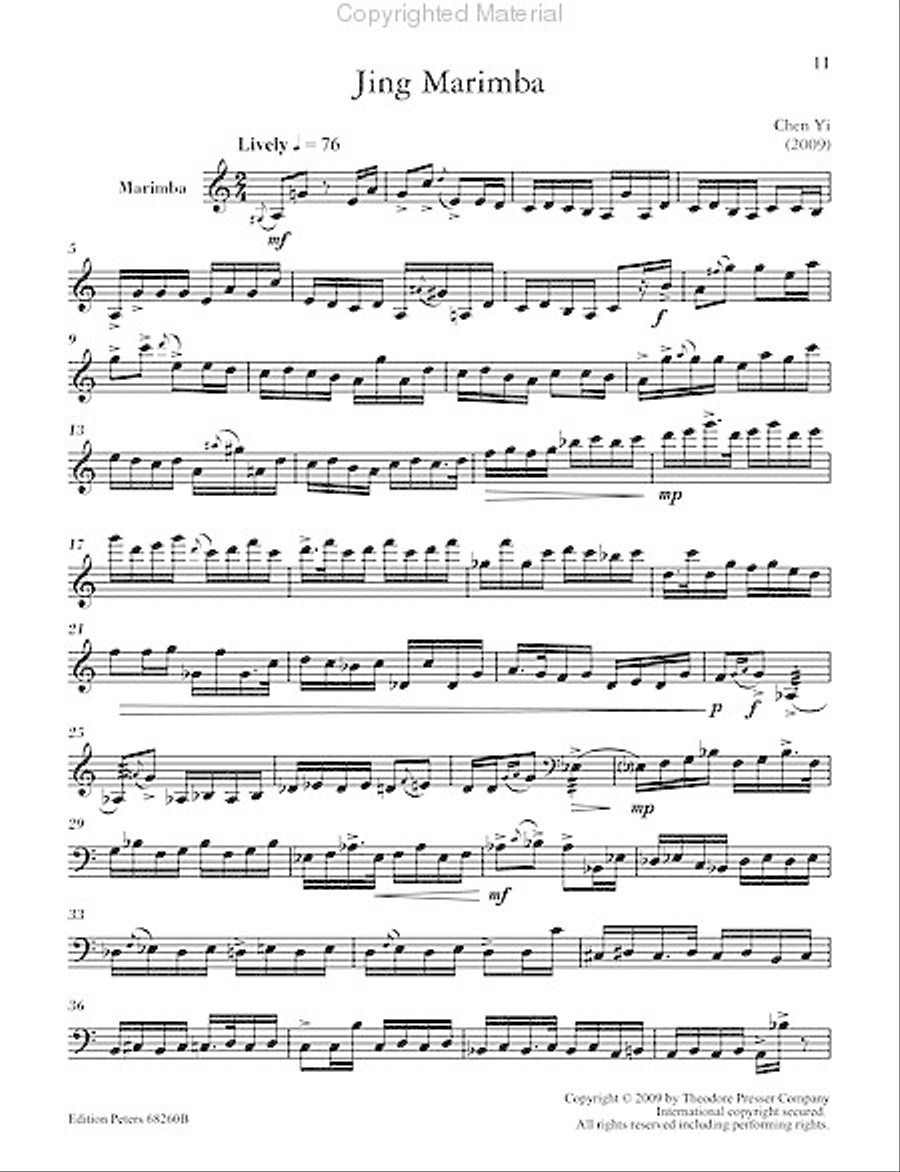 Intermediate Masterworks for Marimba, Volume 2 Marimba scores gallery preview page 4