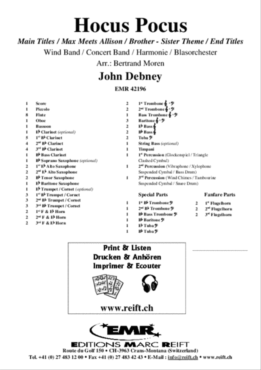 Hocus Pocus Concert Band scores gallery preview page 2