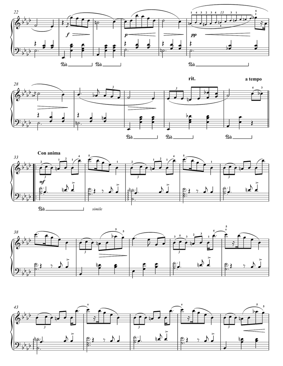 Waltz Op. 69, No. 1 Waltz Op. 69, No. 1 Piano Solo scores gallery preview page 2