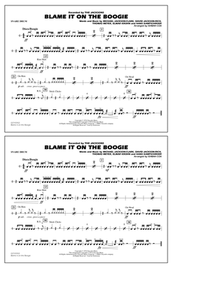 Blame It on the Boogie - Snare Drum