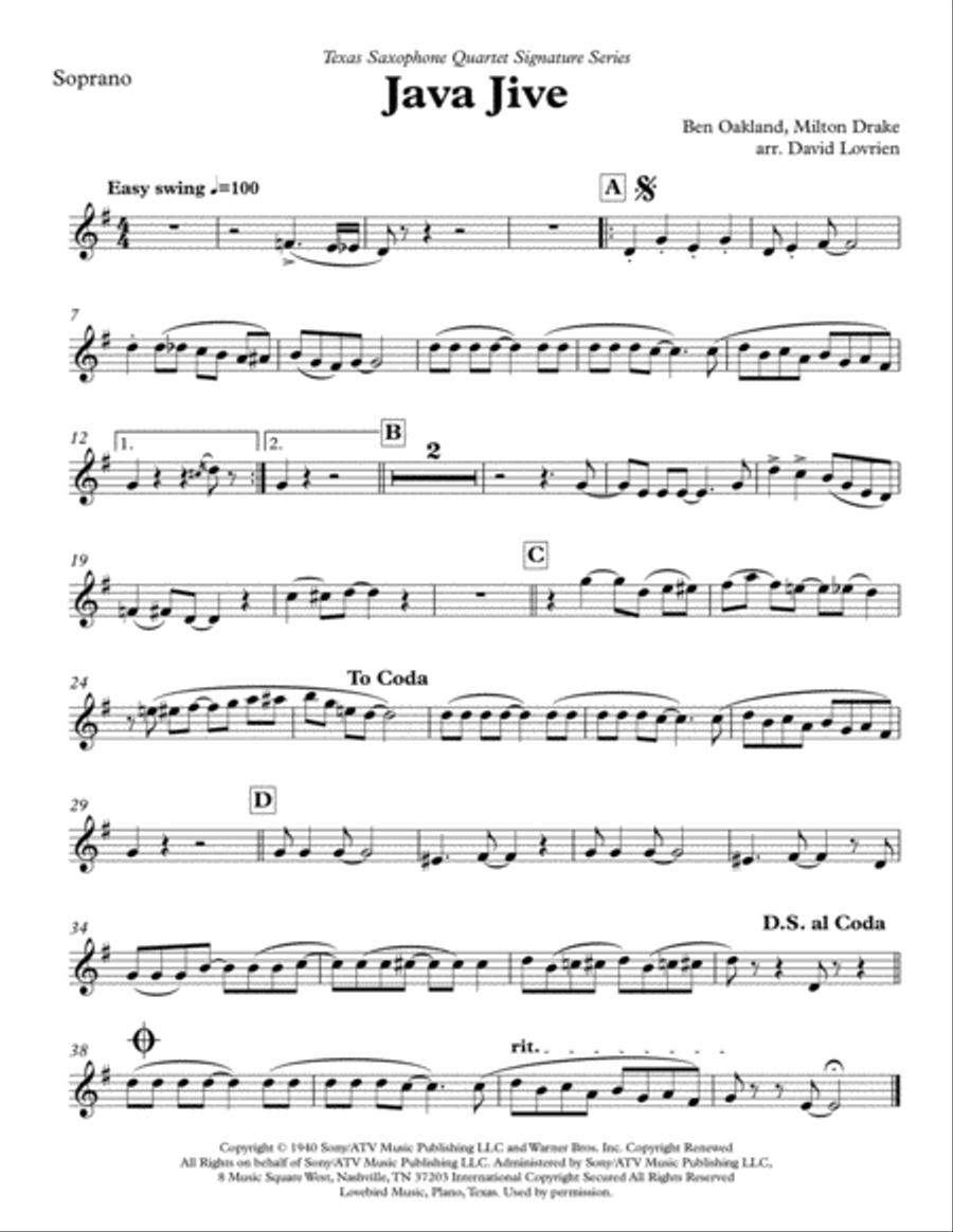 Java Jive Woodwind Quartet scores gallery preview page 4