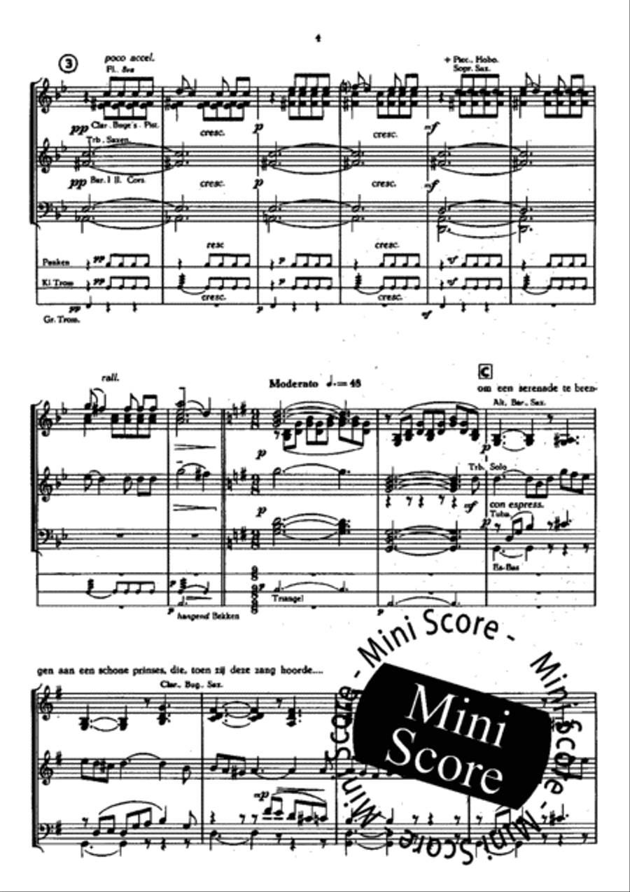 The Princess and the Poet Fanfare Band scores gallery preview page 5