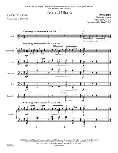 Festival Gloria - Brass and Percussion Score and Parts