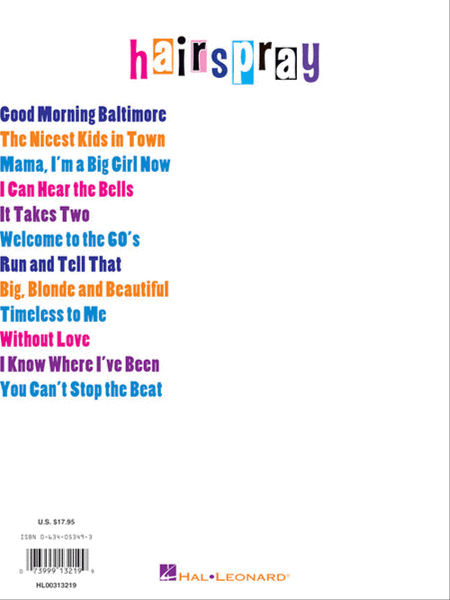 Hairspray Piano, Vocal scores gallery preview page 8