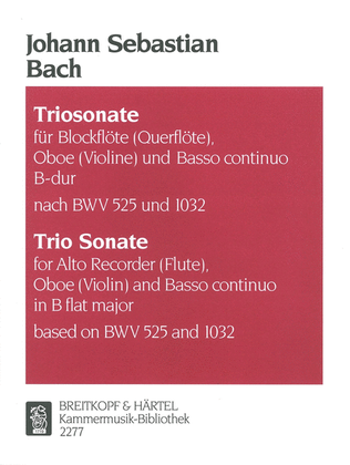 Book cover for Trio Sonata in B flat major