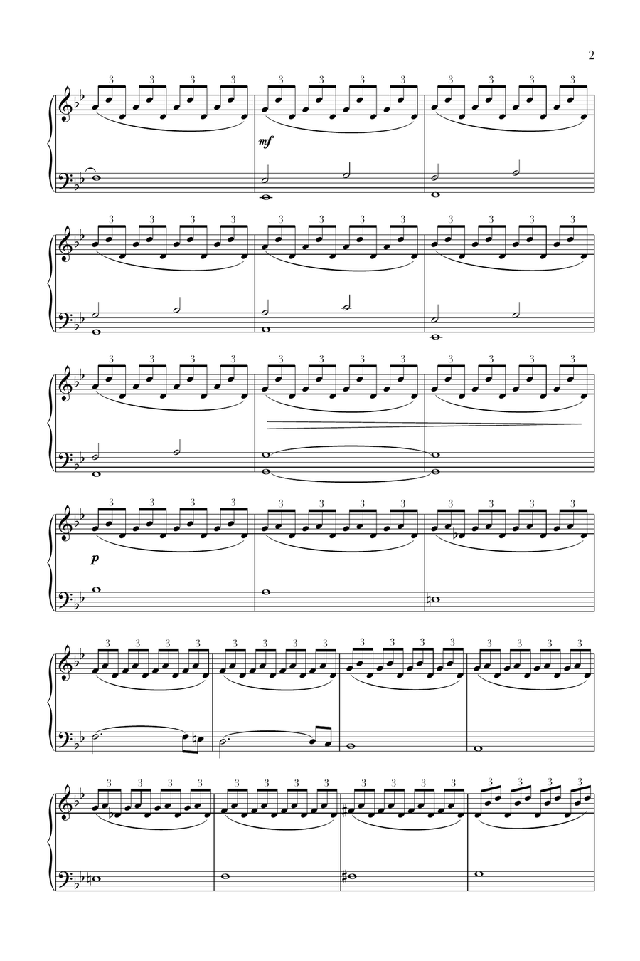 Leaving Montparnasse Piano Solo scores gallery preview page 2