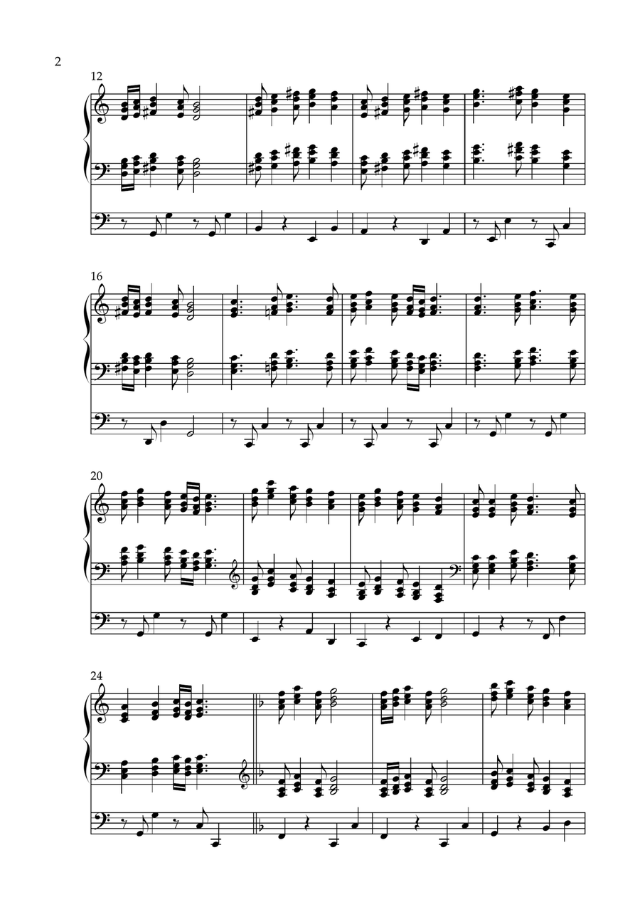Marcia Rustica, Op. 276 (Organ Solo) by Vidas Pinkevicius (2024) Organ Solo scores gallery preview page 2