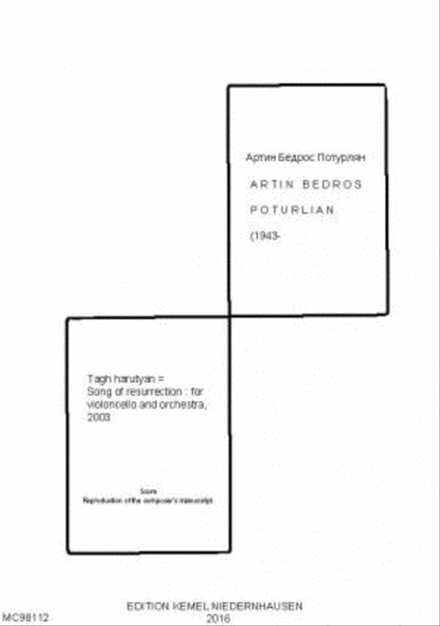 Tagh harutyan = Song of resurrection Orchestra scores gallery preview page 1